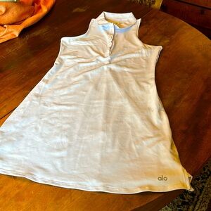 ALO Yoga White Sleeveless Dress